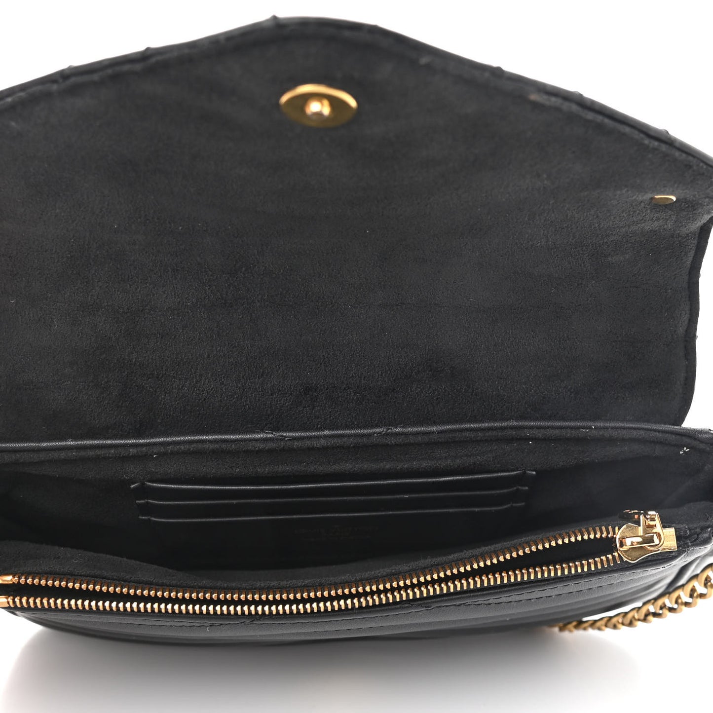 Calfskin New Wave Chain Pochette Black