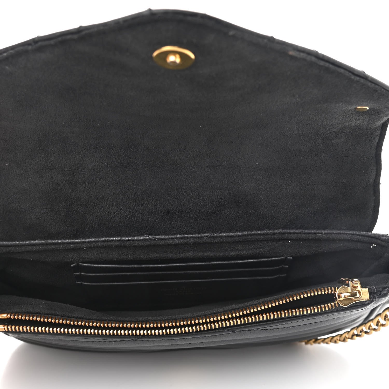 Louis Vuitton Calfskin New Wave Chain Pochette Black 5 of 9