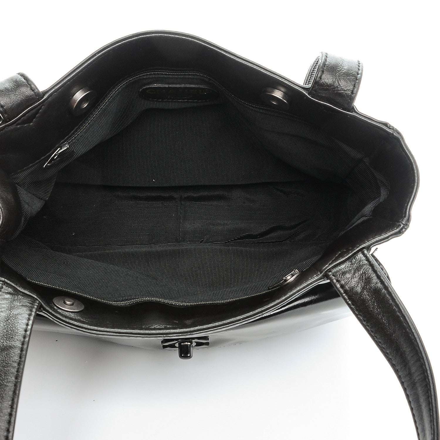 Chanel Patent CC Flap Tote Black 5 of 12