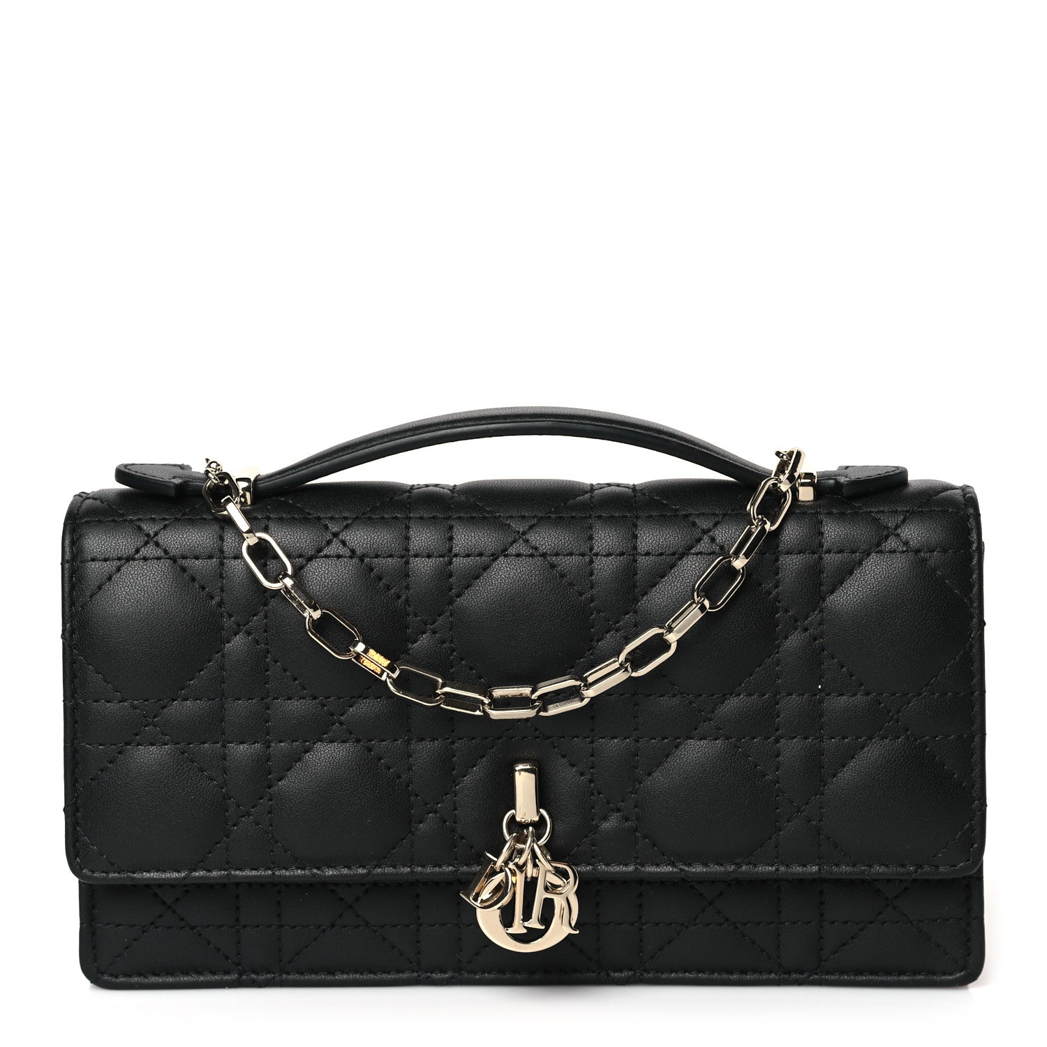 Christian Dior Lambskin Cannage Mini My Dior Bag Black 1 of 10
