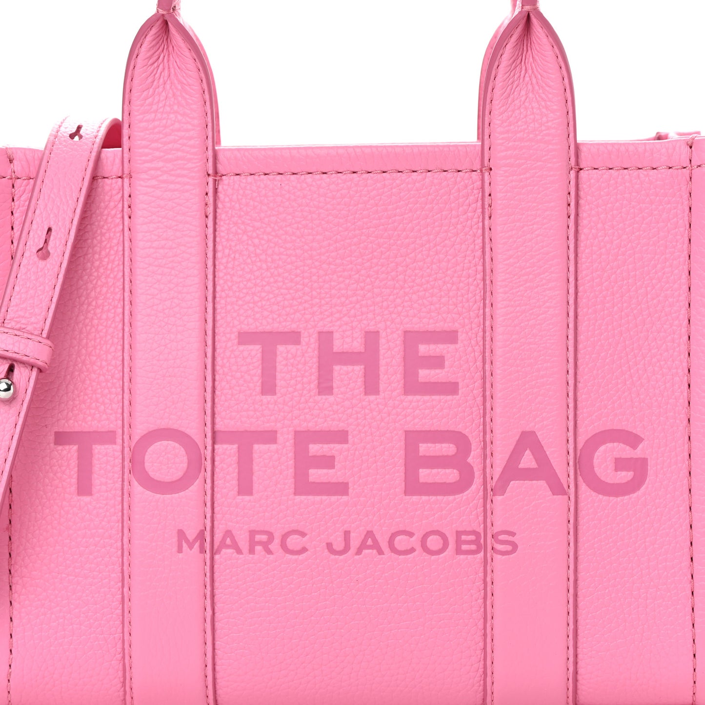 Grained Calfskin Small The Tote Bag Candy Pink