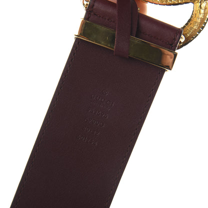 Gucci Monogram Interlocking G Belt 80 32 Navy 8 of 10