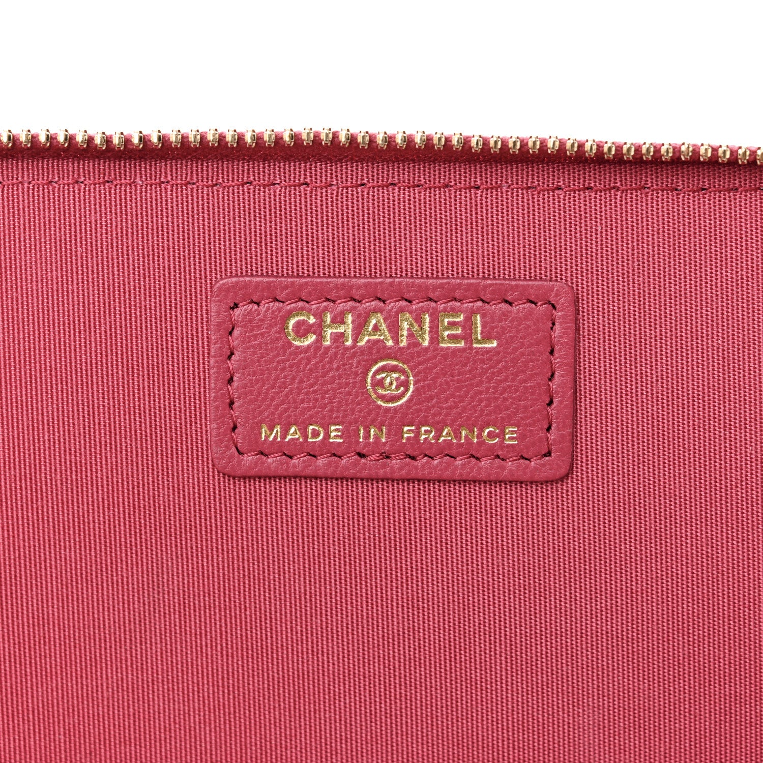Chanel Lambskin Quilted Small Top Handle Vanity Case With Chain Dark Pink 6 of 11