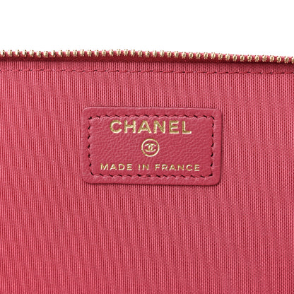 Chanel Lambskin Quilted Small Top Handle Vanity Case With Chain Dark Pink 6 of 11