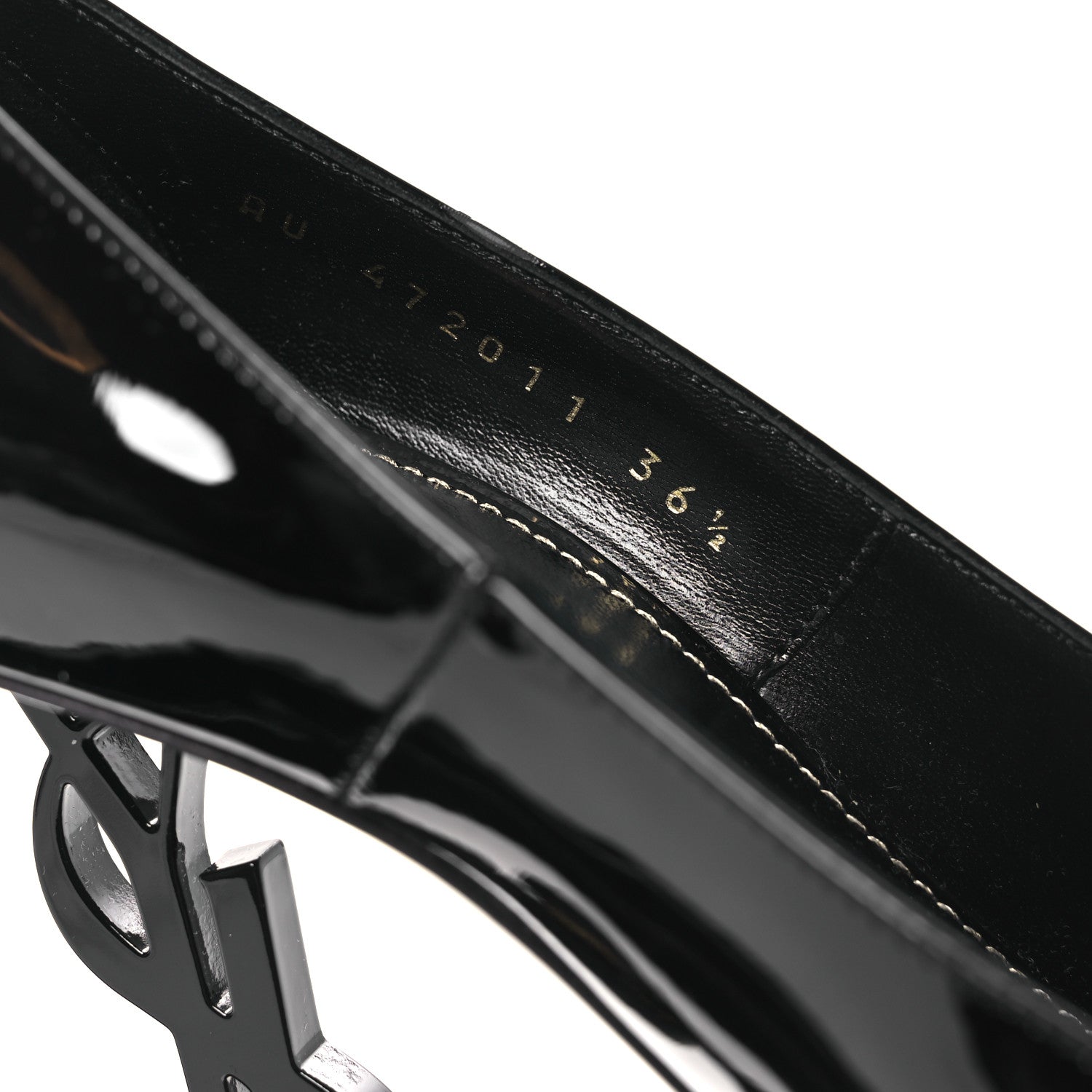 Saint Laurent Patent Opyum 85 Pumps 36.5 Black 10 of 11