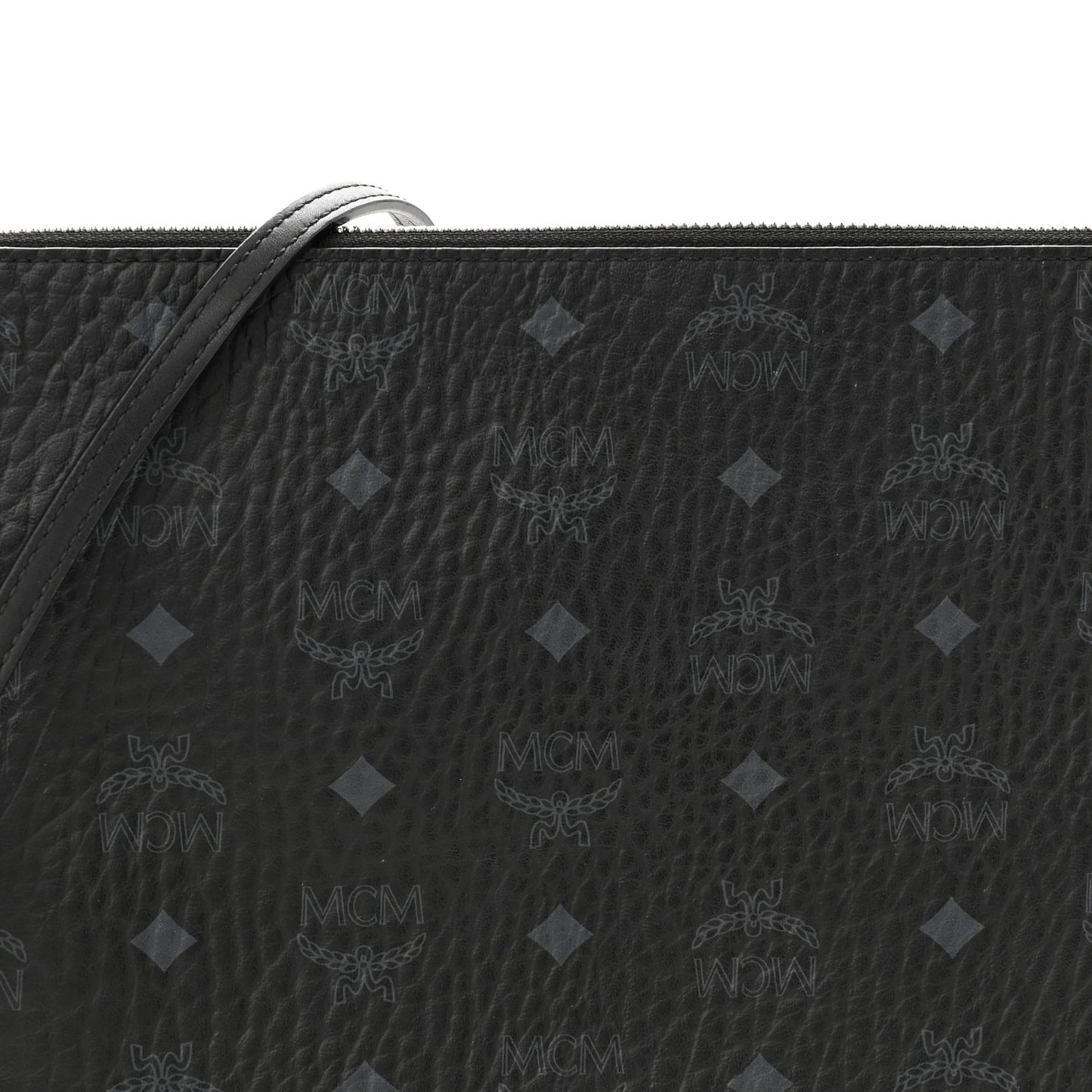 Visetos Medium Crossbody Pouch Black