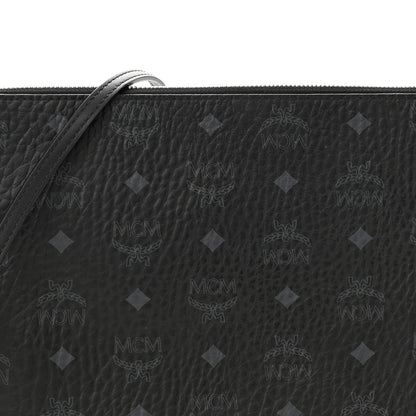 MCM Visetos Medium Crossbody Pouch Black 8 of 10
