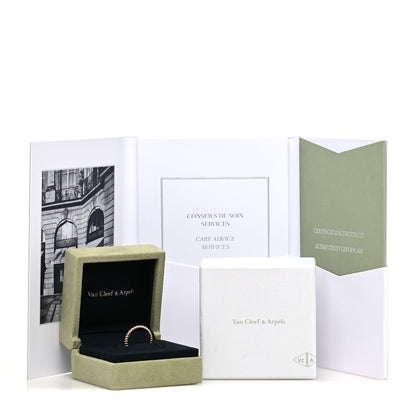 Van Cleef & Arpels 18K Rose Gold Small Perlee Ring 54 6.75 5 of 5