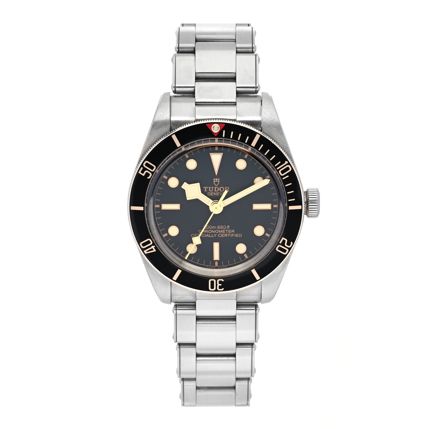 Stainless Steel 39mm Black Bay Fifty Eight Automatic Watch Black 79030N