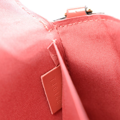 Louis Vuitton Vernis Valentine Dog Pochette Felicie Chain Wallet Pink 8 of 12