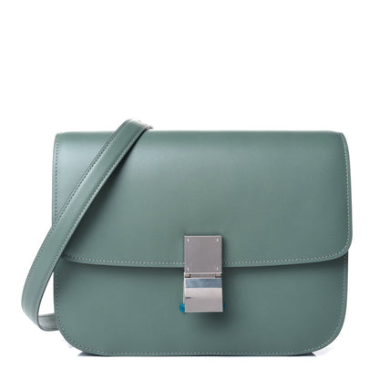 Celine Box Calfskin Classic Box Medium Flap Bag Jade 1 of 5