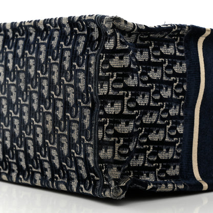 Christian Dior Oblique Velvet Medium Book Tote Blue Multicolor 10 of 10