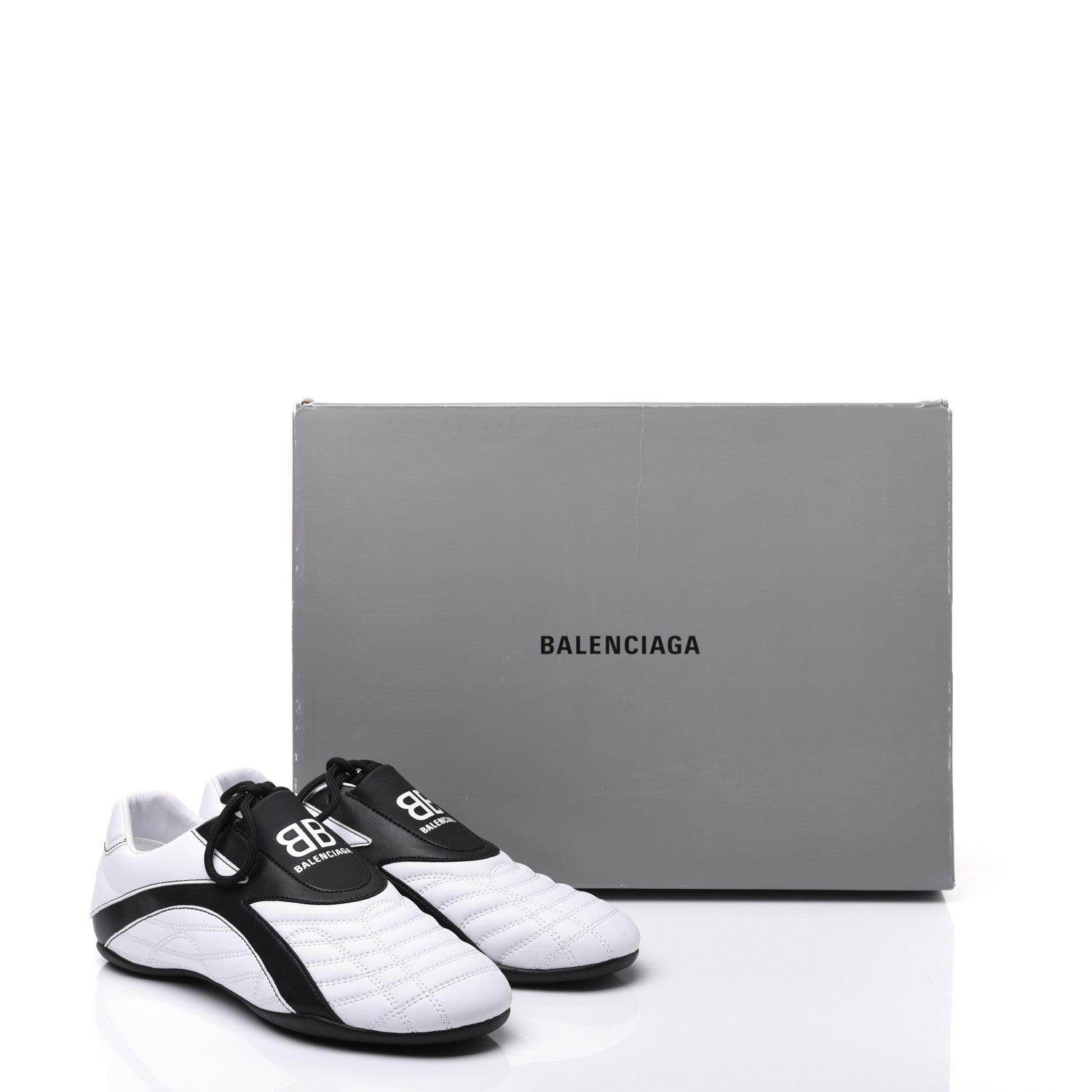 Balenciaga Polyurethane Womens Zen Sneakers 38 White Black 8 of 8