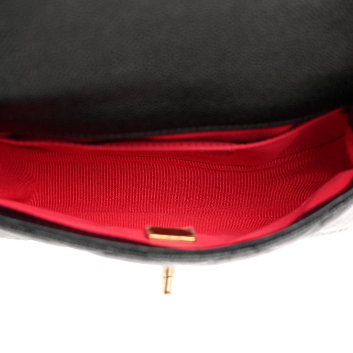 Shiny Caviar Quilted Chain Melody Waist Belt Bag Black