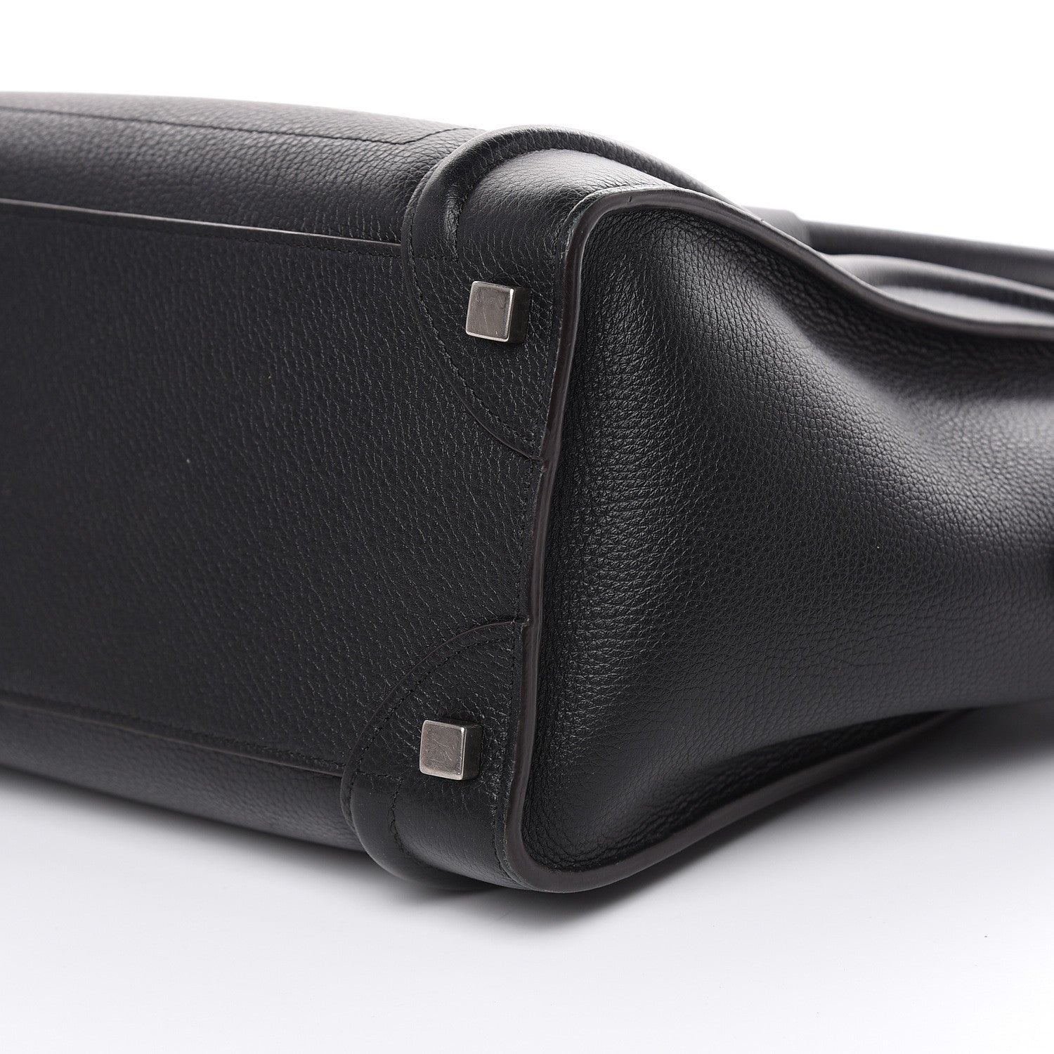 Celine Drummed Calfskin Micro Luggage Black 9 of 14