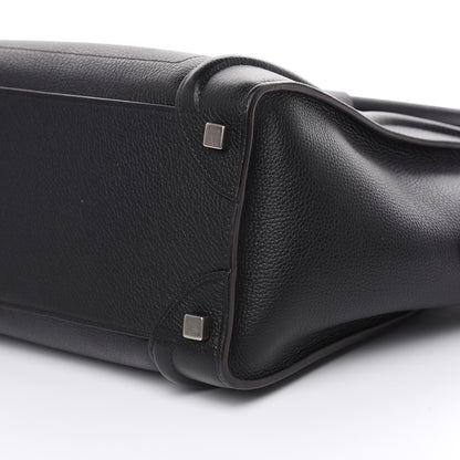 Celine Drummed Calfskin Micro Luggage Black 9 of 14