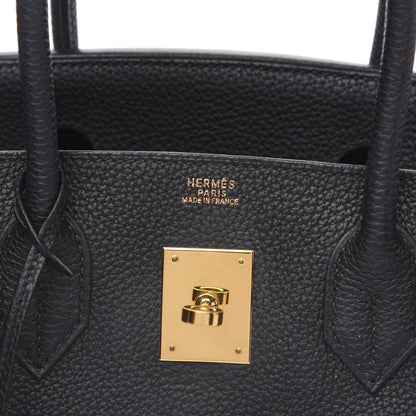 Hermes Togo Birkin 30 Black 8 of 28