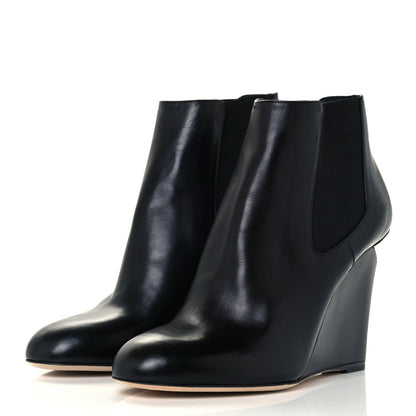 Chanel Lambskin Pearl CC Ankle Boots 37.5 Black 3 of 10