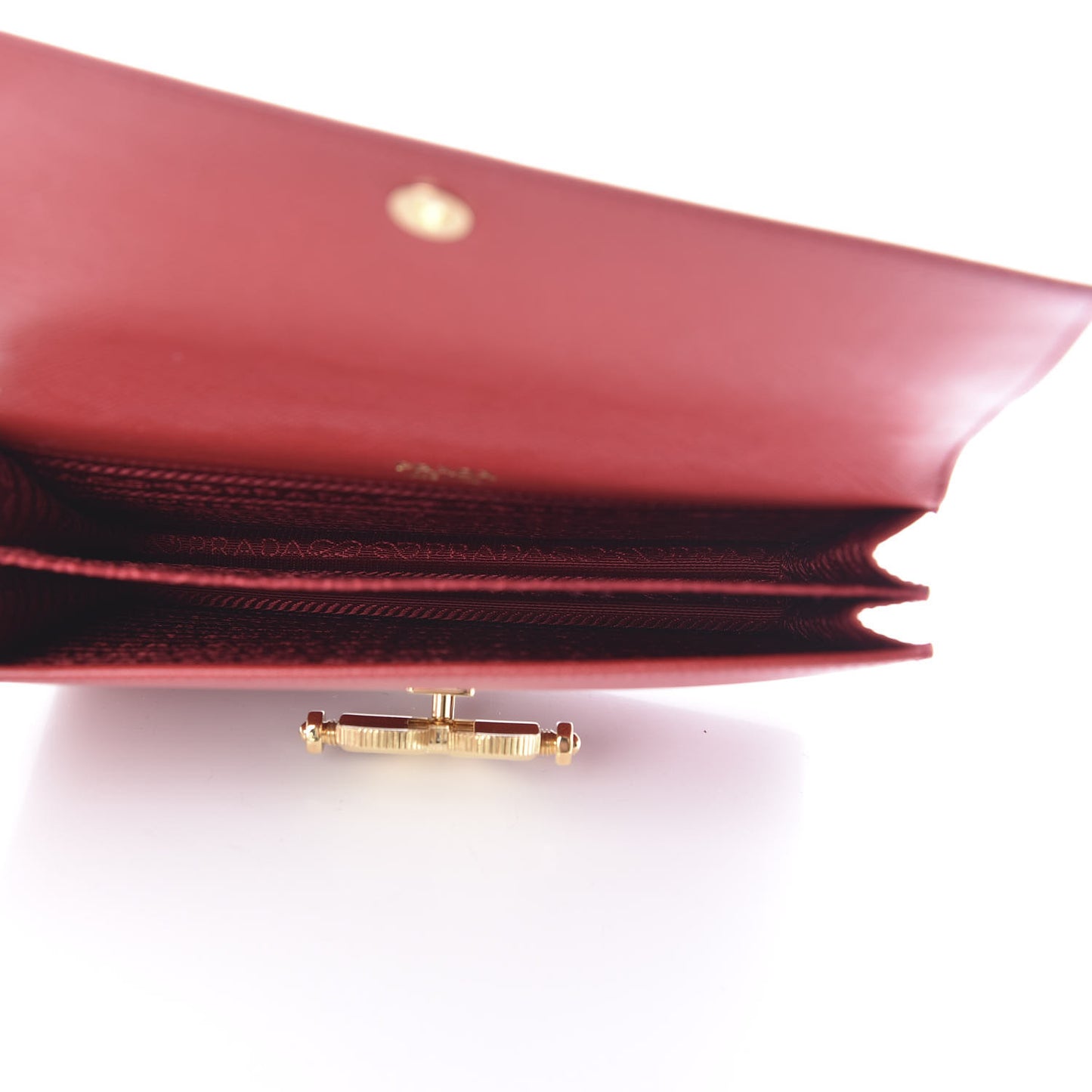 Saffiano Heart Lock Crossbody Bag Fuoco