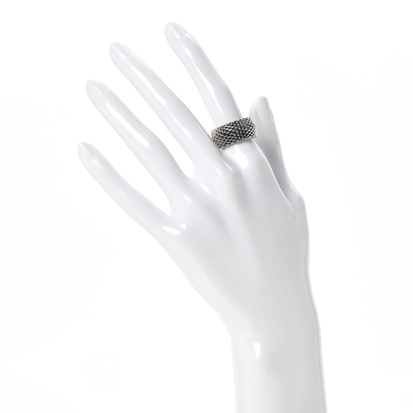 Sterling Silver Somerset Mesh Ring 52 6
