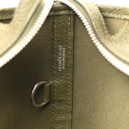 Hermes Buffle Skipper Toile Garden 36 MM Zip Tote Vert Veronese 6 of 15