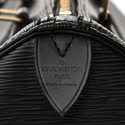 Louis Vuitton Epi Speedy 30 Black 6 of 13