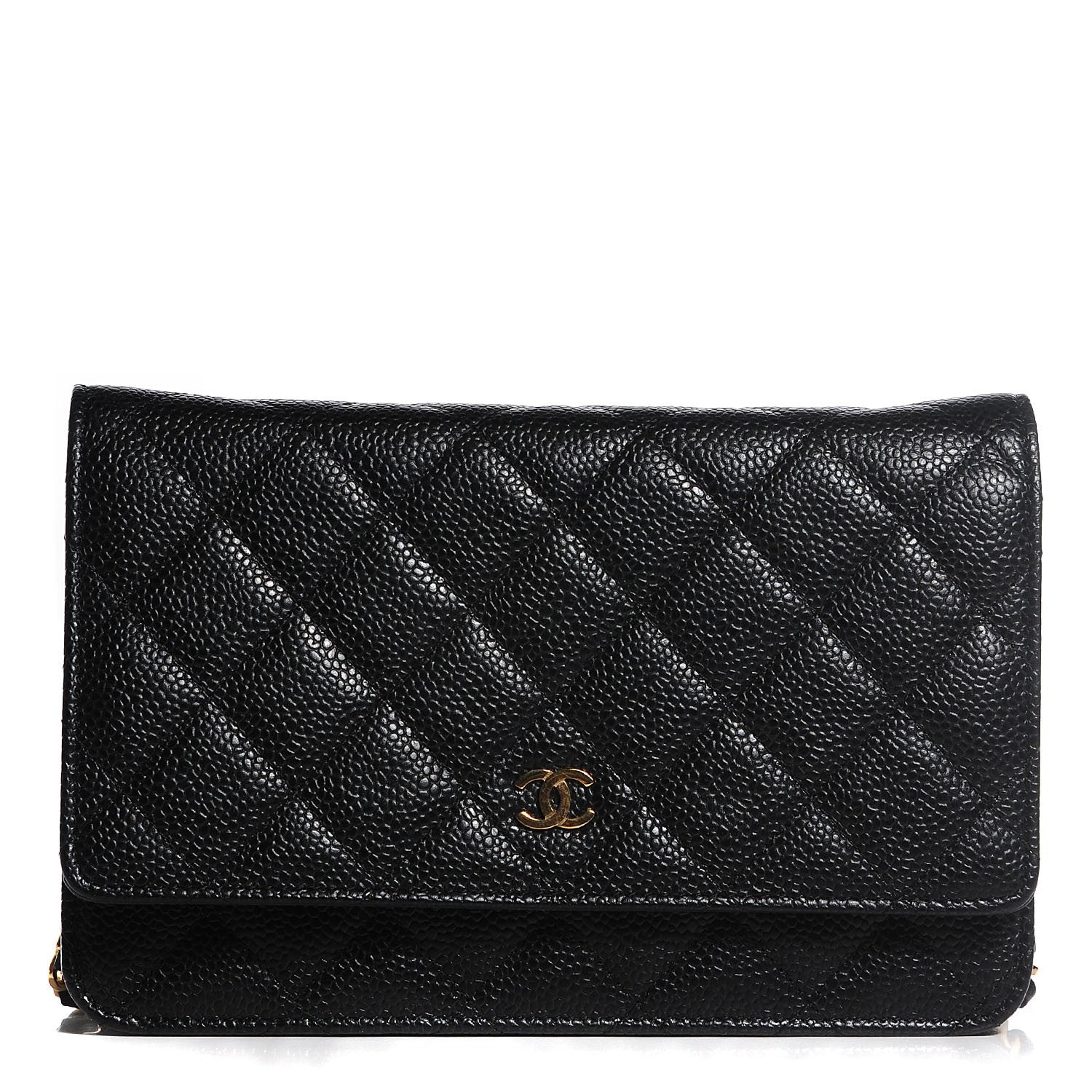 Chanel Caviar Quilted Wallet On Chain WOC Black 1 of 9