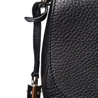 Gucci Pebbled Calfskin Medium Soho Flap Crossbody Black 9 of 9