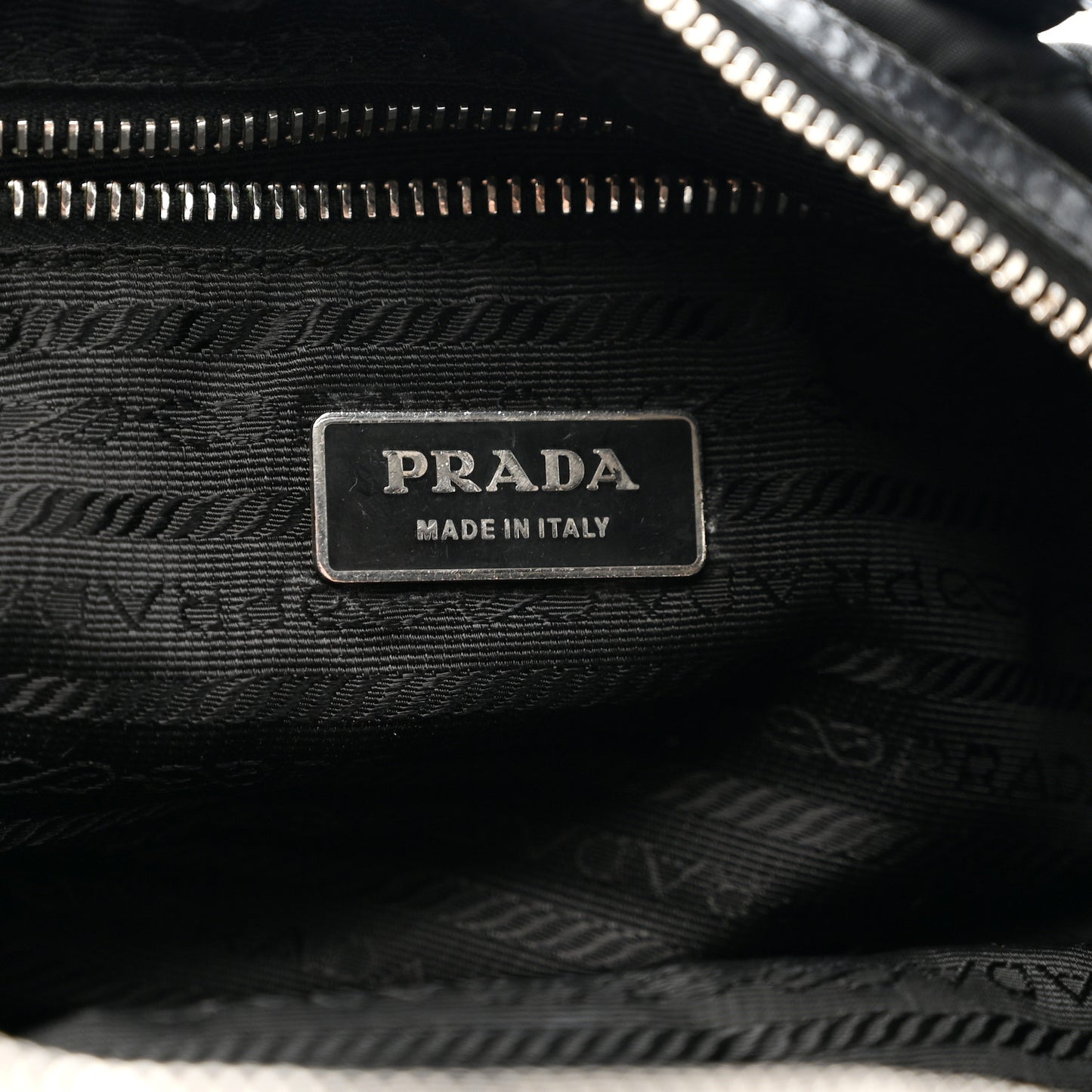 Tessuto Nylon Quilted Shoulder Bag Black