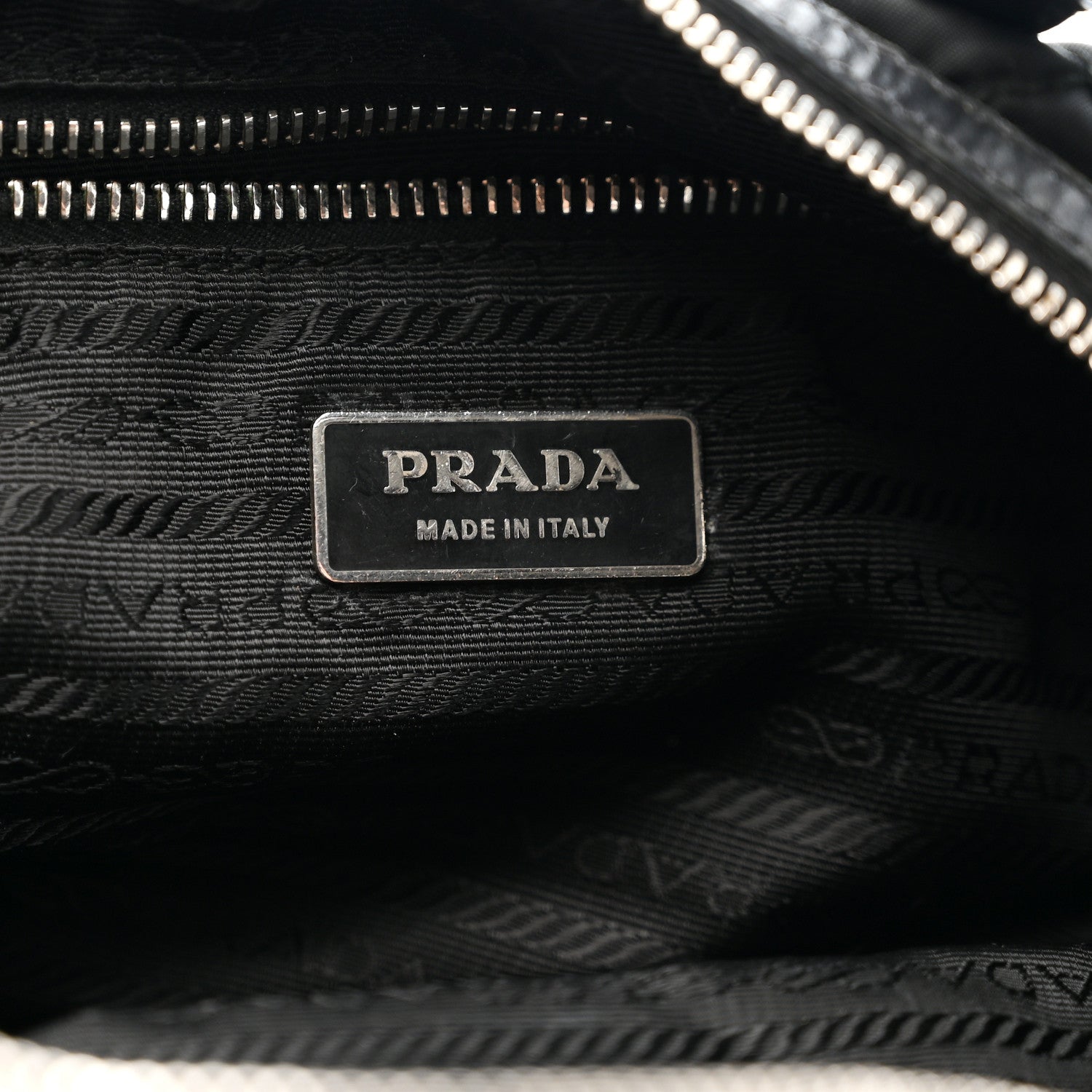 Prada Tessuto Nylon Quilted Shoulder Bag Black 6 of 10
