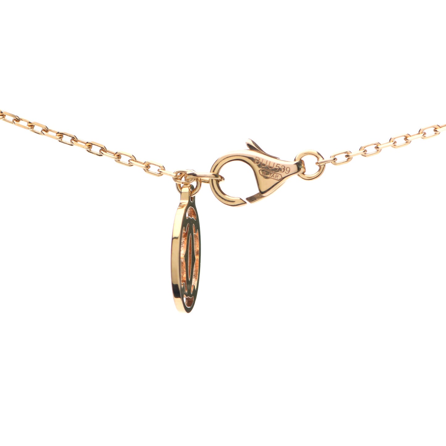 18K Pink Gold Diamond LM D'Amour Pendant Necklace