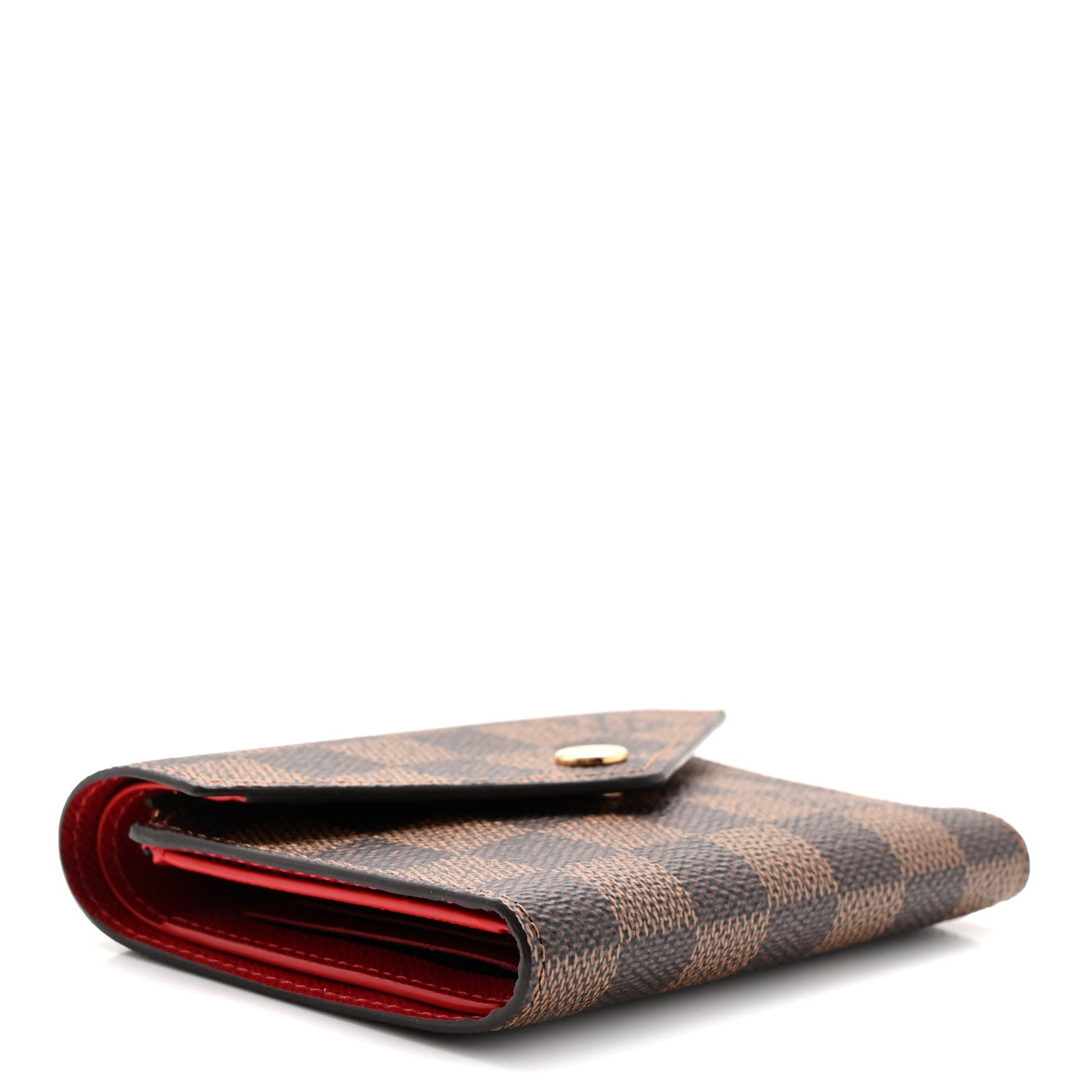 Louis Vuitton Damier Ebene Victorine Wallet Red 4 of 7