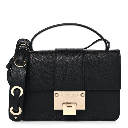 Jimmy Choo Grainy Pebbled Rebel Crossbody Bag Black 1 of 8