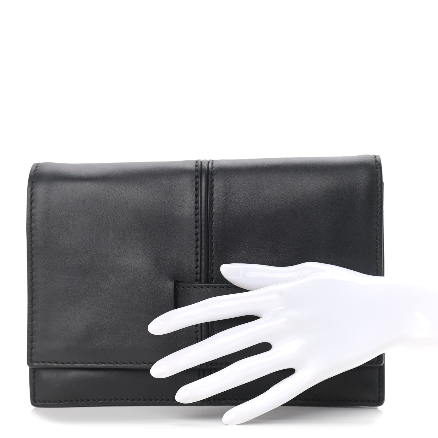 Valentino Garavani Vitello My Own Code Clutch Black 2 of 8
