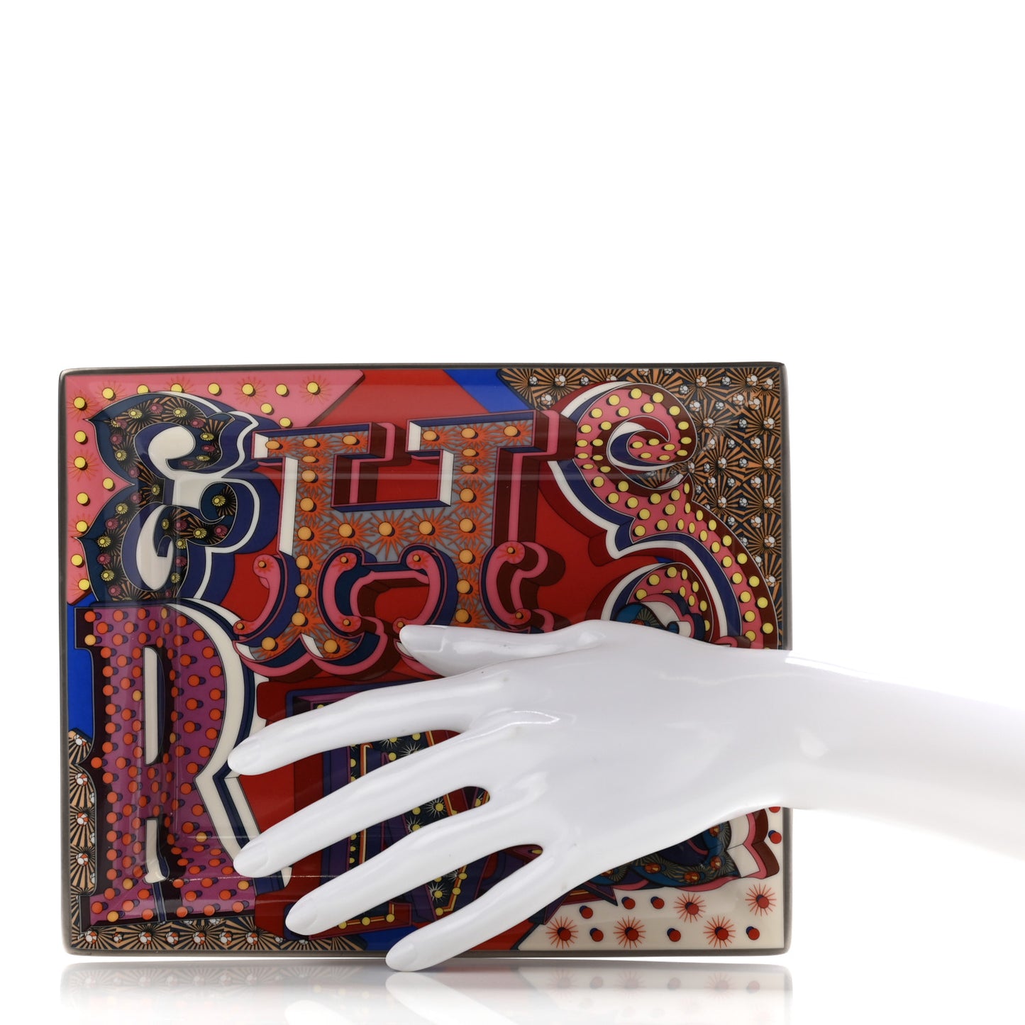 Porcelain Electrique Change Tray Pourpre