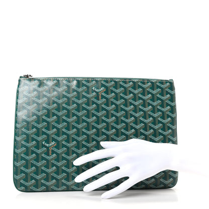 Goyard Goyardine Senat Pochette MM Green 2 of 6