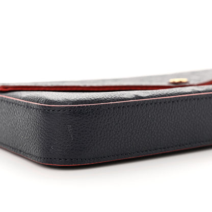 Louis Vuitton Empreinte Pochette Felicie Chain Wallet Marine Rouge 9 of 13