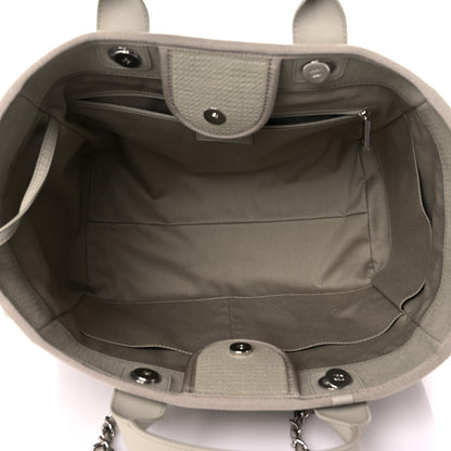 Chanel Mixed Fibers Medium Deauville Tote Grey 6 of 12
