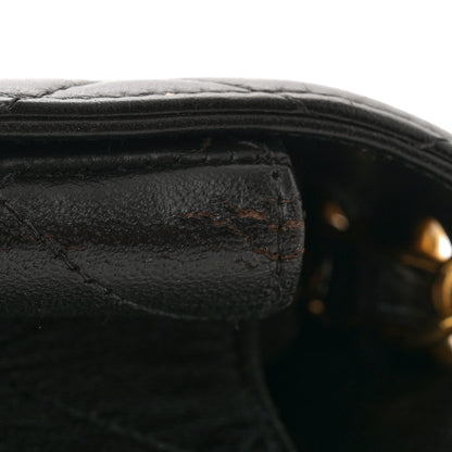 Chanel Lambskin Quilted Jumbo Single Flap Black 13 of 14