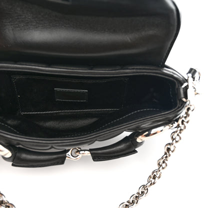 Gucci Nappa Vertical Matelasse Small Maxi Horsebit Chain Shoulder Bag Black 5 of 10
