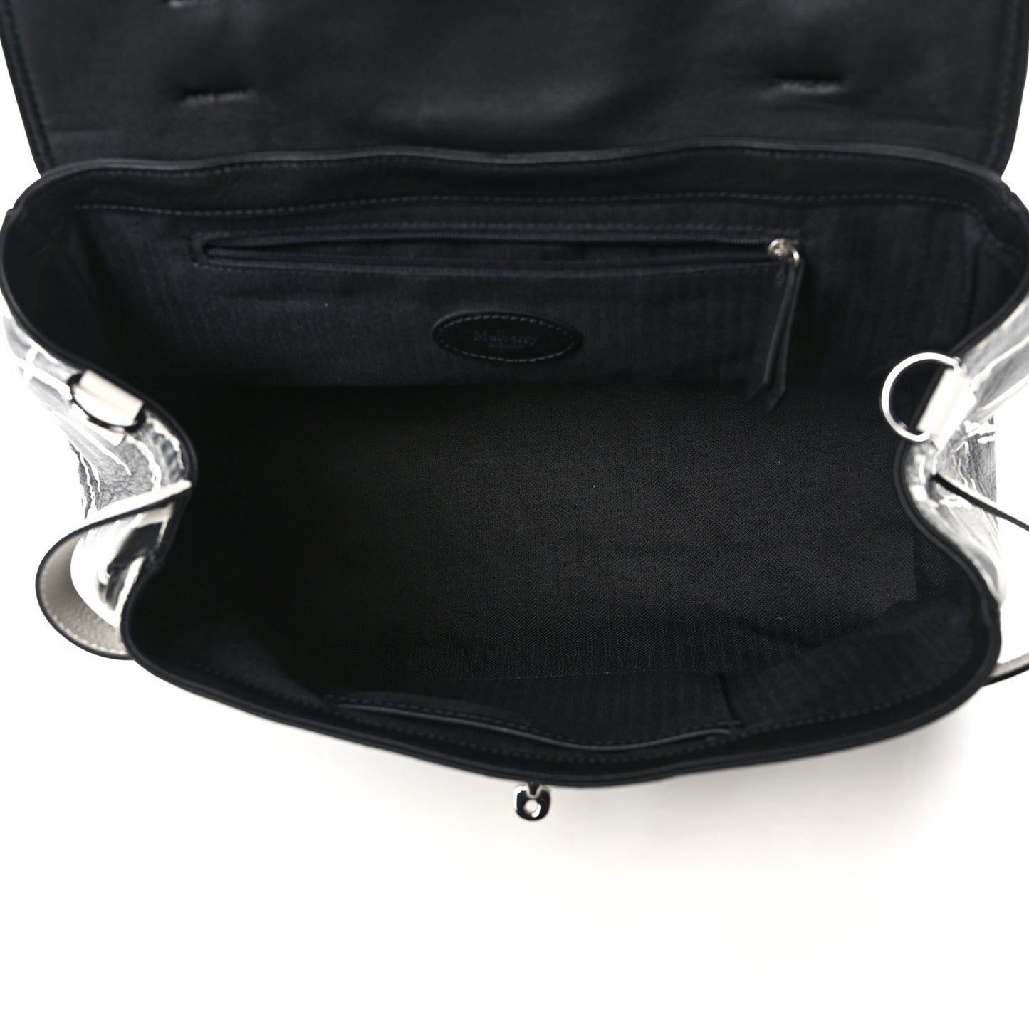 Polished Buffalo Check Printed Mini Alexa Black White