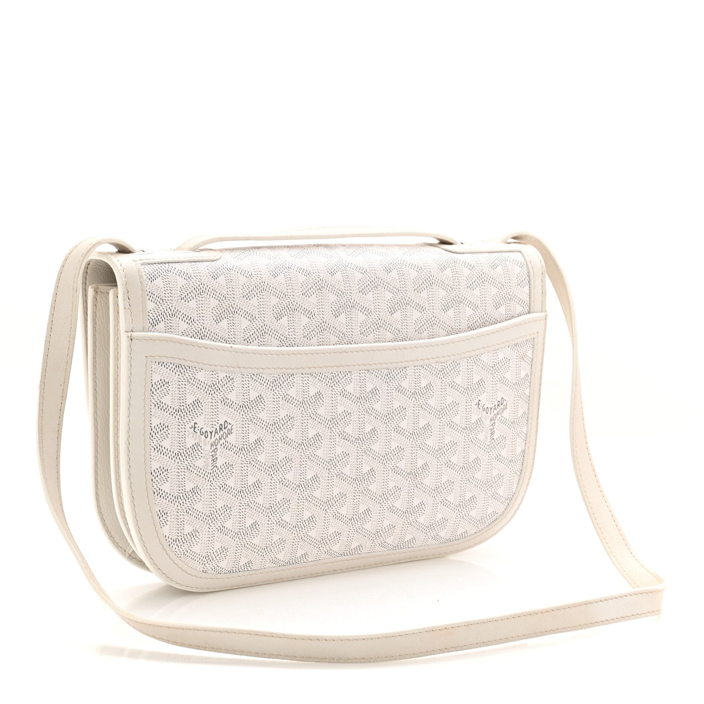 Goyardine 233 PM Shoulder Bag White