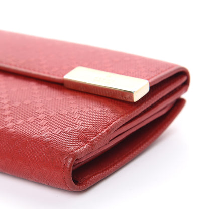 Gucci Calfskin Diamante Dice Continental Wallet Tabasco 9 of 17