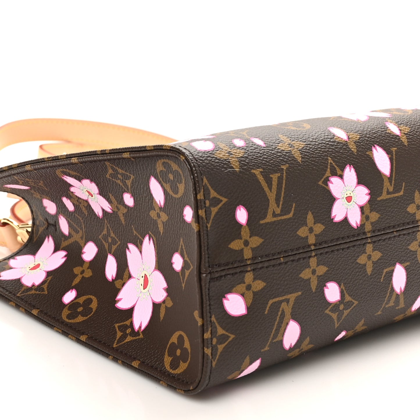 LV X TM Monogram Cherry Blossom Onthego PM Sakura Brown