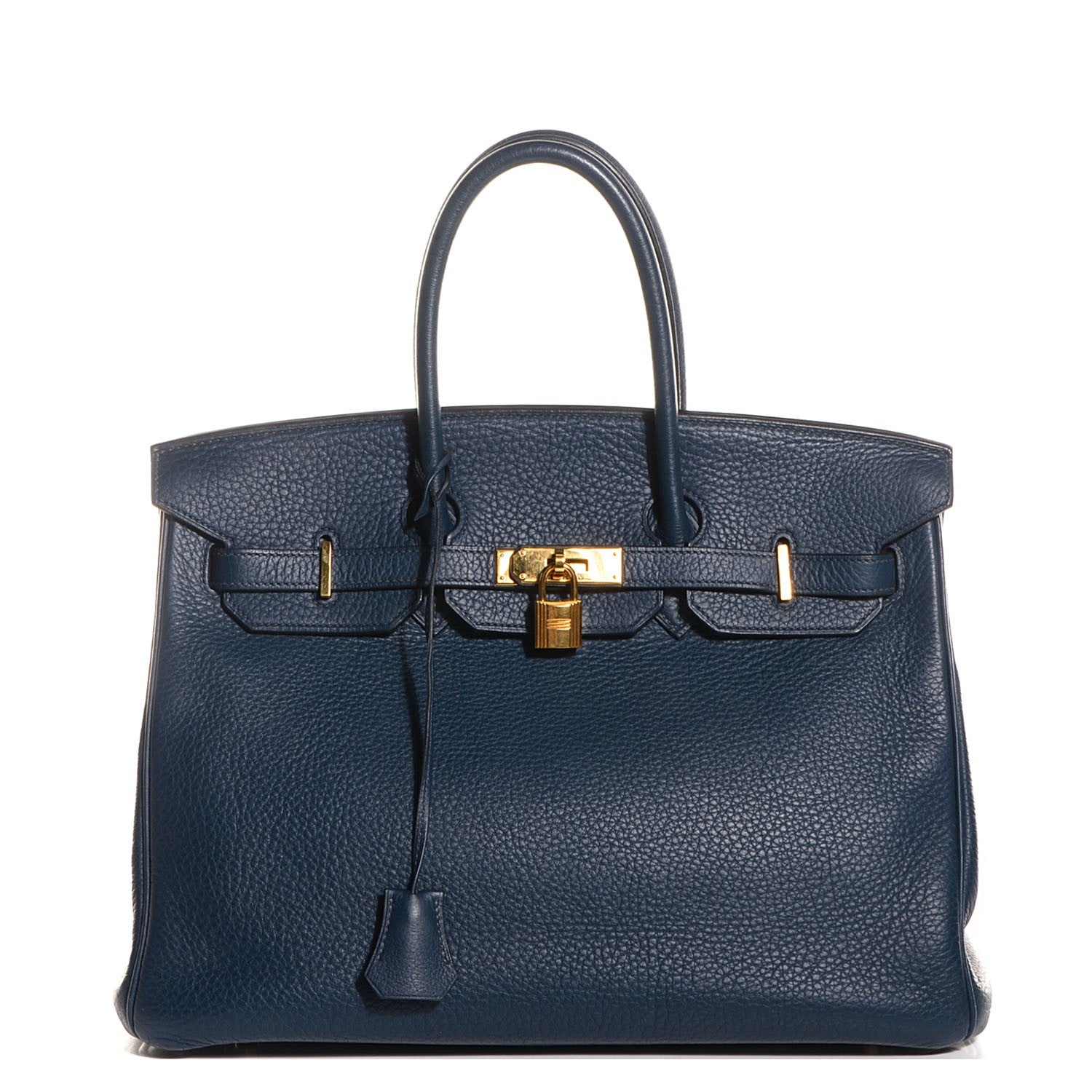 Hermes Taurillon Clemence Birkin 35 Bleu Thalassa 3 of 24