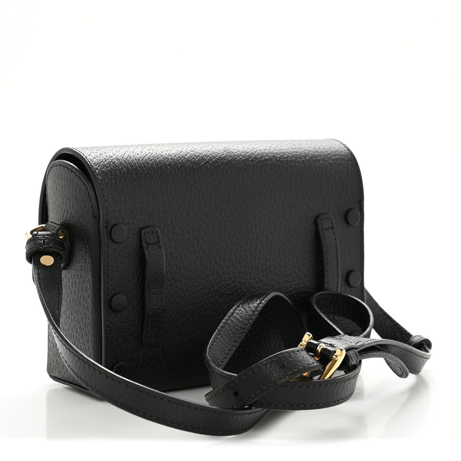 Gucci Calfskin Horsebit 1955 Shoulder Bag Black 3 of 17