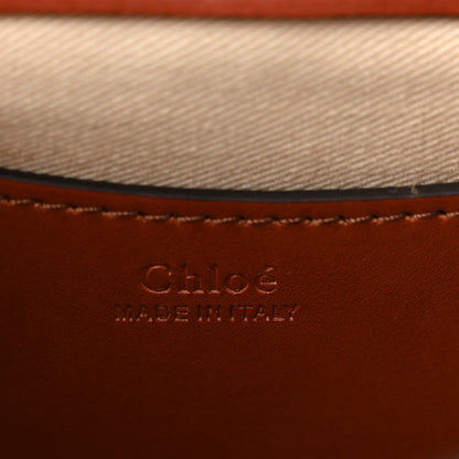 Chloe Calfskin Small Tess Bag Sepia Brown 6 of 9