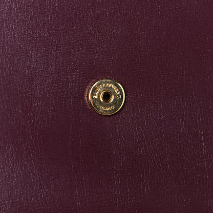Saint Laurent Calfskin Medium Monogram Sunset Bordeaux 12 of 12