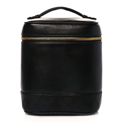 Chanel Lambskin Vanity Cosmetic Case Black 1 of 11