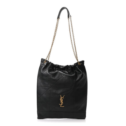 Saint Laurent Lambskin Matelasse Monogram Medium Jamie 4.3 Pochon Black 1 of 11